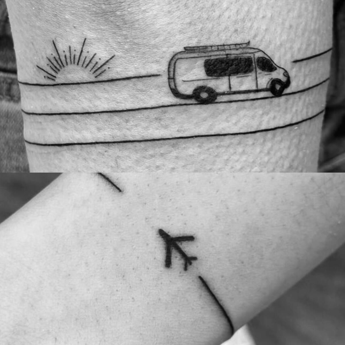 Fine Line Travel Tattoo in Vancouver BC